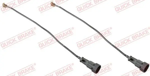 Warnkontakt, Bremsbelagverschleiß Hinterachse QUICK BRAKE WS 0282 A