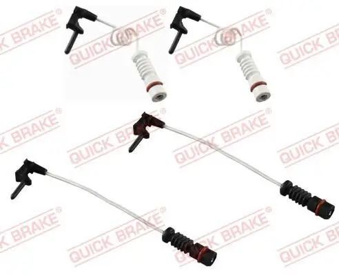 Warnkontakt, Bremsbelagverschleiß Hinterachse Vorderachse außen außen innen innen QUICK BRAKE WS 0301 A