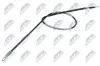 Seilzug, Feststellbremse Hinterachse NTY HLR-AU-006 Bild Seilzug, Feststellbremse Hinterachse NTY HLR-AU-006