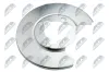 Spritzblech, Bremsscheibe Hinterachse links NTY HTO-CH-004
