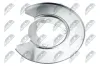 Spritzblech, Bremsscheibe Hinterachse links NTY HTO-CH-004 Bild Spritzblech, Bremsscheibe Hinterachse links NTY HTO-CH-004
