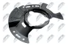 Spritzblech, Bremsscheibe Vorderachse links NTY HTO-KA-308