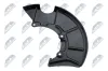 Spritzblech, Bremsscheibe Vorderachse links NTY HTO-VW-051 Bild Spritzblech, Bremsscheibe Vorderachse links NTY HTO-VW-051
