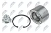 Radlagersatz Vorderachse Vorderachse links Vorderachse rechts NTY KLP-NS-043