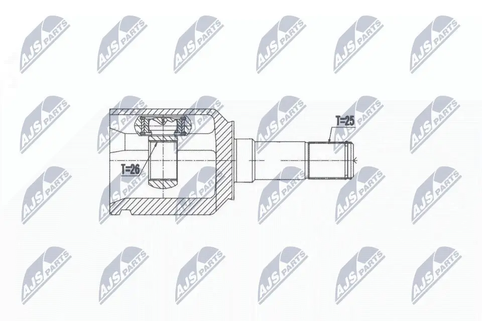 Gelenksatz, Antriebswelle NTY NPW-AR-007 Bild Gelenksatz, Antriebswelle NTY NPW-AR-007