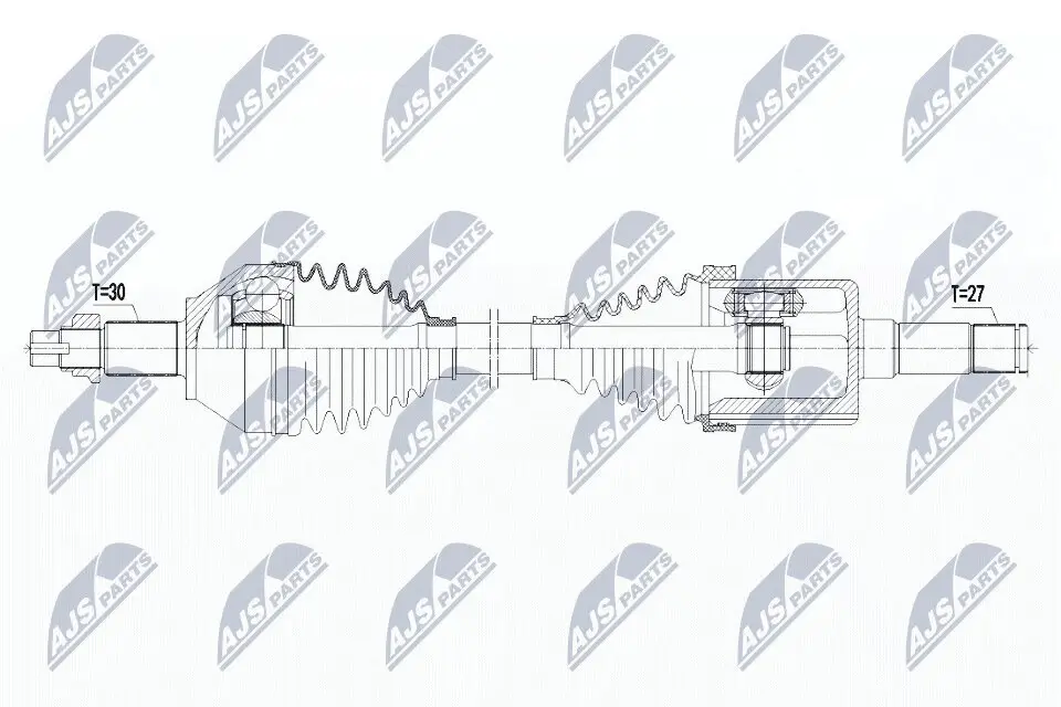 Antriebswelle Vorderachse links NTY NPW-AR-008