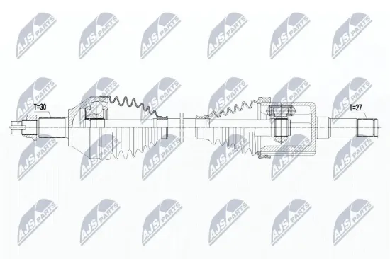 Antriebswelle Vorderachse links NTY NPW-AR-008 Bild Antriebswelle Vorderachse links NTY NPW-AR-008
