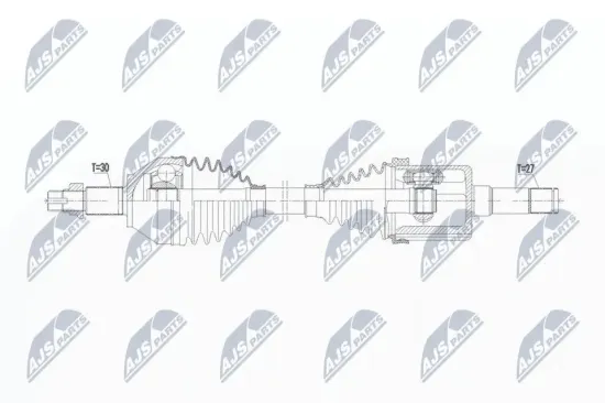 Antriebswelle Vorderachse links NTY NPW-AR-020 Bild Antriebswelle Vorderachse links NTY NPW-AR-020