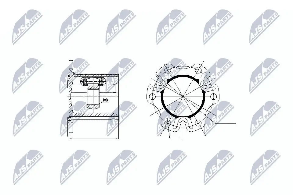 Gelenksatz, Antriebswelle NTY NPW-AU-003