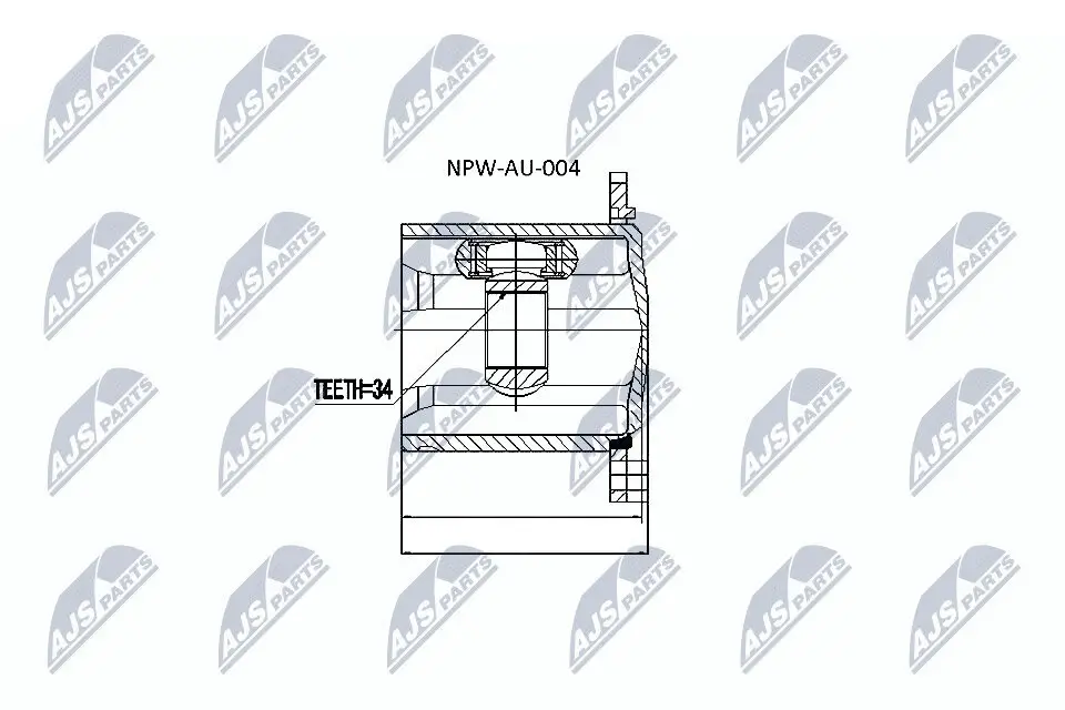 Gelenksatz, Antriebswelle NTY NPW-AU-004