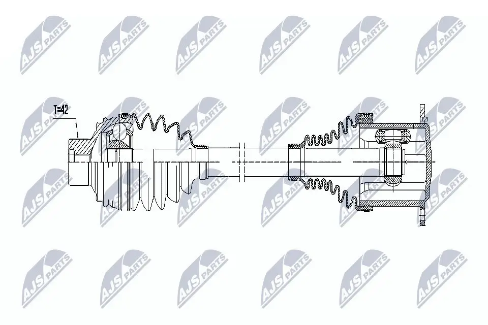 Antriebswelle NTY NPW-AU-009