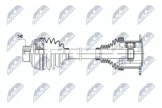 Antriebswelle NTY NPW-AU-009 Bild Antriebswelle NTY NPW-AU-009