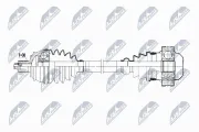 Antriebswelle Hinterachse links Hinterachse rechts NTY NPW-AU-050