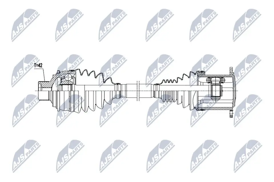 Antriebswelle NTY NPW-AU-073 Bild Antriebswelle NTY NPW-AU-073