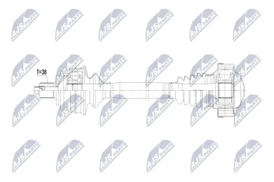Antriebswelle Hinterachse links Hinterachse rechts NTY NPW-AU-085 Bild Antriebswelle Hinterachse links Hinterachse rechts NTY NPW-AU-085