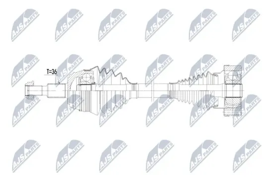 Antriebswelle Hinterachse links NTY NPW-AU-087 Bild Antriebswelle Hinterachse links NTY NPW-AU-087