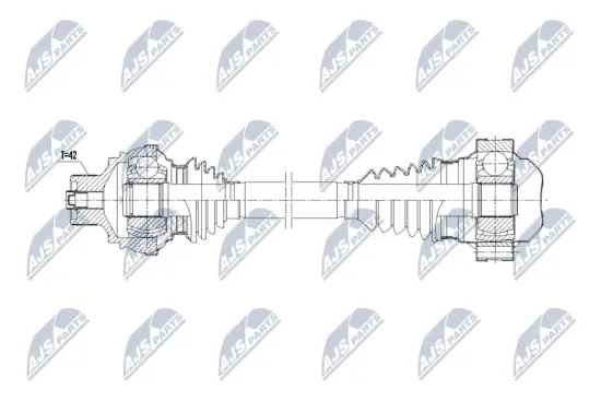 Antriebswelle Hinterachse rechts NTY NPW-AU-090 Bild Antriebswelle Hinterachse rechts NTY NPW-AU-090