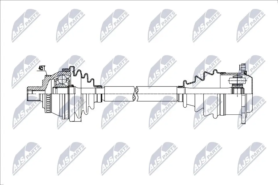 Antriebswelle Vorderachse rechts NTY NPW-AU-091