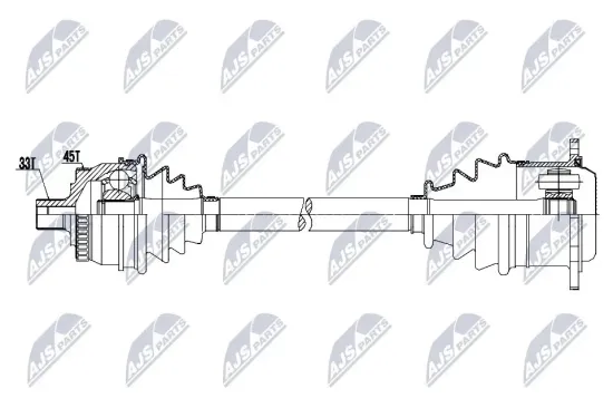 Antriebswelle Vorderachse links NTY NPW-AU-098 Bild Antriebswelle Vorderachse links NTY NPW-AU-098