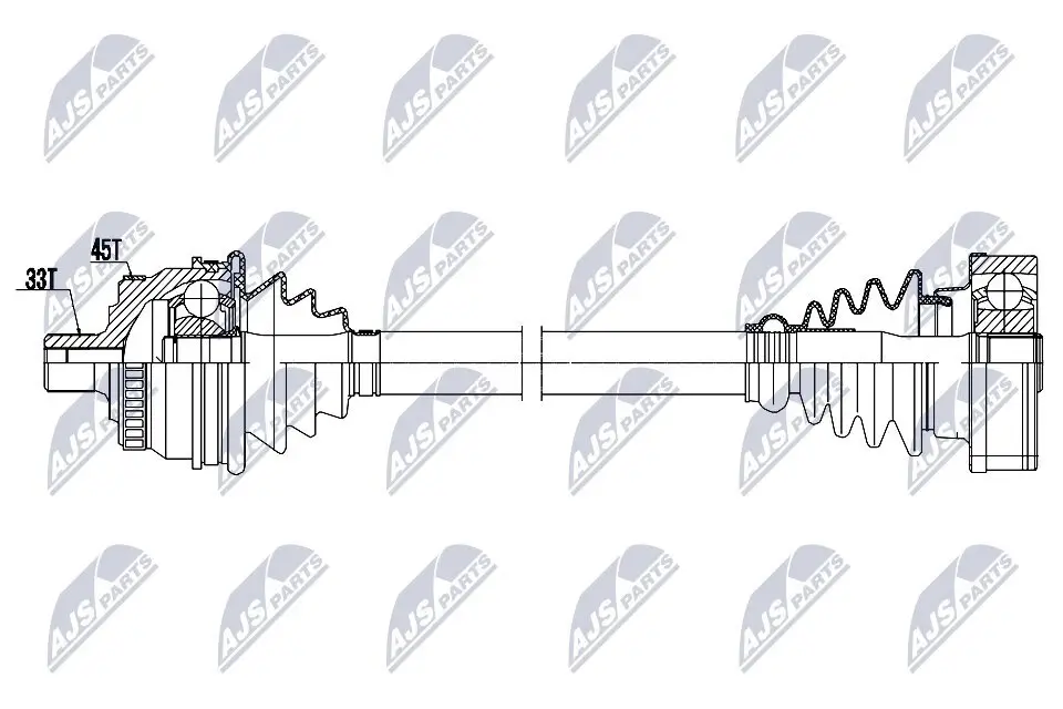 Antriebswelle Vorderachse links NTY NPW-AU-100