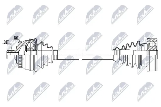 Antriebswelle Vorderachse links NTY NPW-AU-100 Bild Antriebswelle Vorderachse links NTY NPW-AU-100