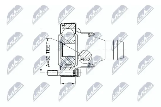 Gelenksatz, Antriebswelle getriebeseitig NTY NPW-BM-002 Bild Gelenksatz, Antriebswelle getriebeseitig NTY NPW-BM-002