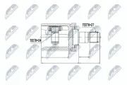 Gelenksatz, Antriebswelle Vorderachse links NTY NPW-BM-011