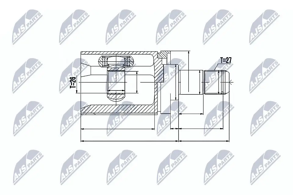 Gelenksatz, Antriebswelle NTY NPW-BM-017