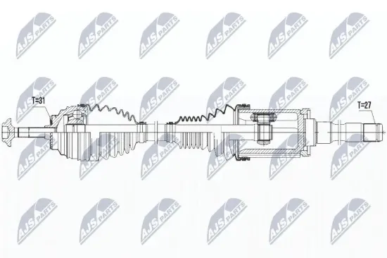 Antriebswelle NTY NPW-BM-027 Bild Antriebswelle NTY NPW-BM-027