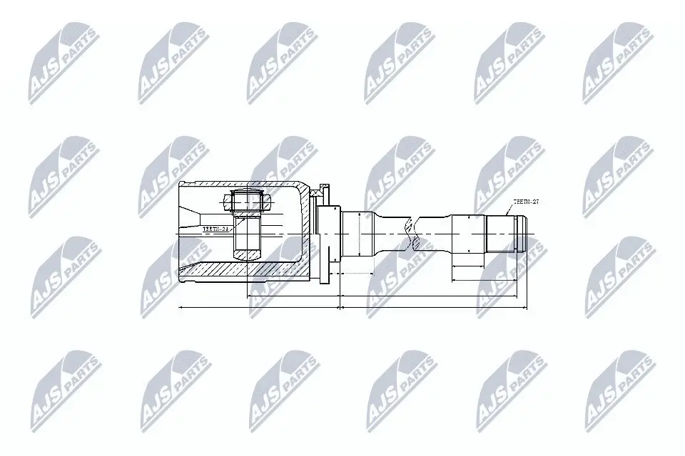 Gelenksatz, Antriebswelle NTY NPW-BM-033