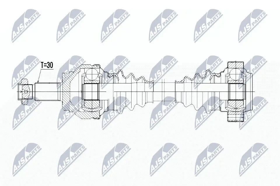 Antriebswelle Hinterachse rechts NTY NPW-BM-043