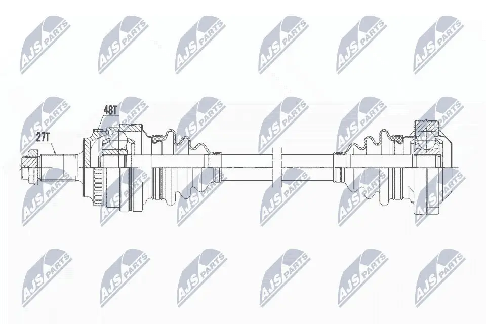 Antriebswelle Hinterachse rechts NTY NPW-BM-044