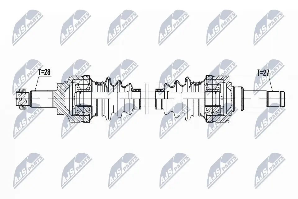 Antriebswelle Hinterachse rechts NTY NPW-BM-048