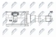 Gelenksatz, Antriebswelle NTY NPW-BM-065