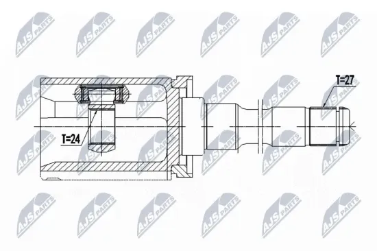 Gelenksatz, Antriebswelle NTY NPW-BM-065 Bild Gelenksatz, Antriebswelle NTY NPW-BM-065