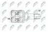 Gelenksatz, Antriebswelle Hinterachse Hinterachse links Hinterachse rechts innen NTY NPW-BM-066 Bild Gelenksatz, Antriebswelle Hinterachse Hinterachse links Hinterachse rechts innen NTY NPW-BM-066