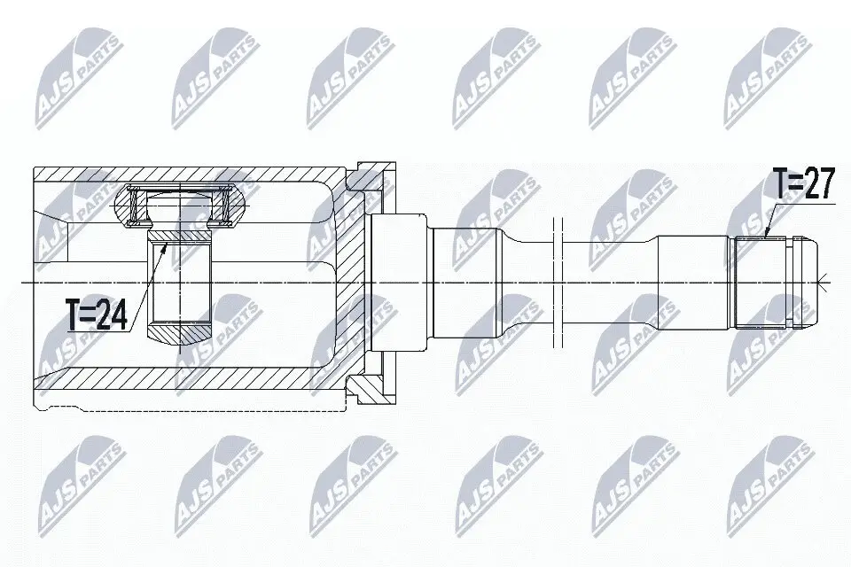 Gelenksatz, Antriebswelle NTY NPW-BM-080 Bild Gelenksatz, Antriebswelle NTY NPW-BM-080