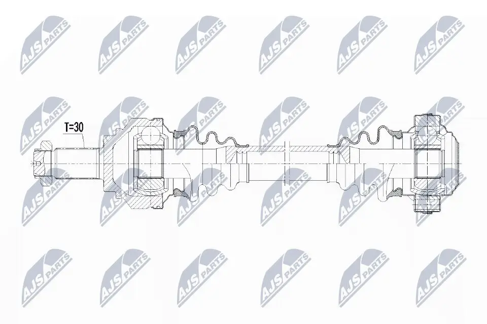 Antriebswelle Hinterachse links NTY NPW-BM-083