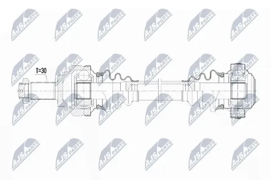 Antriebswelle Hinterachse links NTY NPW-BM-083 Bild Antriebswelle Hinterachse links NTY NPW-BM-083