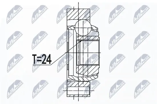 Gelenksatz, Antriebswelle NTY NPW-BM-088 Bild Gelenksatz, Antriebswelle NTY NPW-BM-088