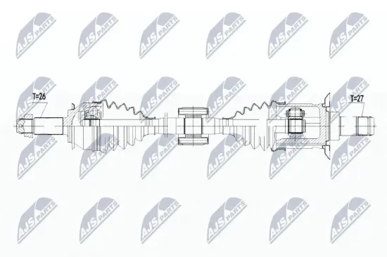 Antriebswelle Hinterachse rechts NTY NPW-BM-105 Bild Antriebswelle Hinterachse rechts NTY NPW-BM-105