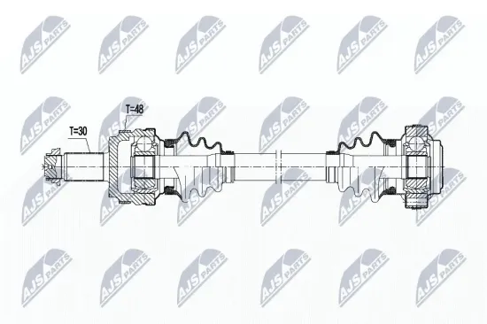 Antriebswelle Hinterachse rechts NTY NPW-BM-109 Bild Antriebswelle Hinterachse rechts NTY NPW-BM-109