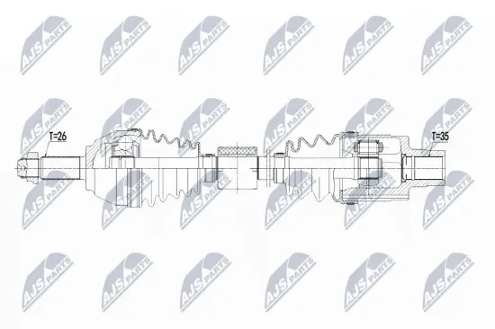 Antriebswelle Vorderachse rechts NTY NPW-BM-123 Bild Antriebswelle Vorderachse rechts NTY NPW-BM-123