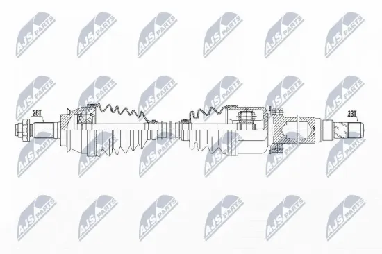 Antriebswelle Vorderachse rechts NTY NPW-BM-131 Bild Antriebswelle Vorderachse rechts NTY NPW-BM-131