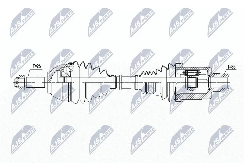 Antriebswelle Vorderachse rechts NTY NPW-BM-135