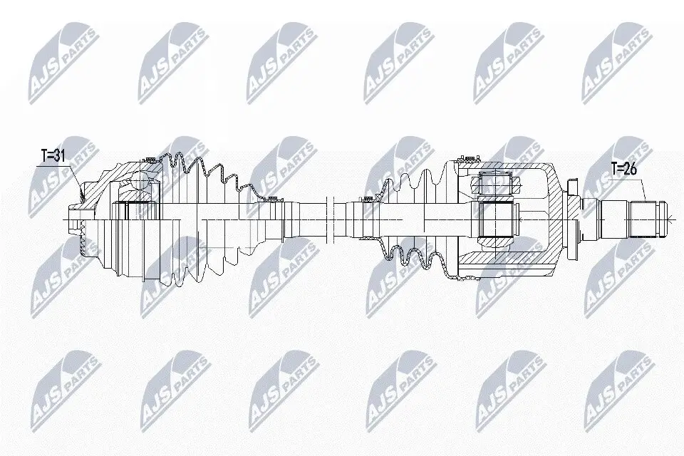 Antriebswelle NTY NPW-BM-139