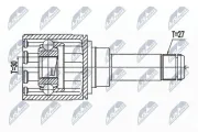 Gelenksatz, Antriebswelle NTY NPW-BM-146