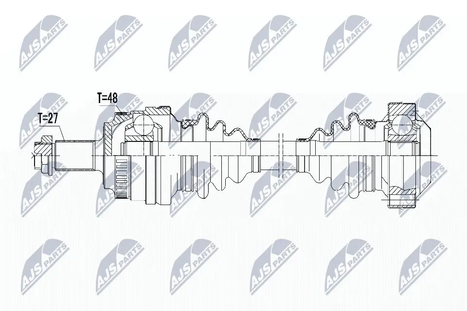 Antriebswelle Hinterachse links NTY NPW-BM-147