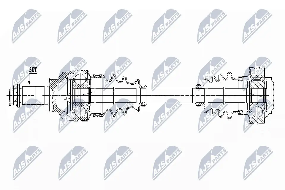 Antriebswelle Hinterachse Hinterachse links Hinterachse rechts NTY NPW-BM-150