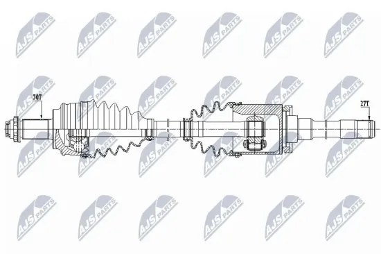 Antriebswelle Vorderachse rechts NTY NPW-BM-152 Bild Antriebswelle Vorderachse rechts NTY NPW-BM-152